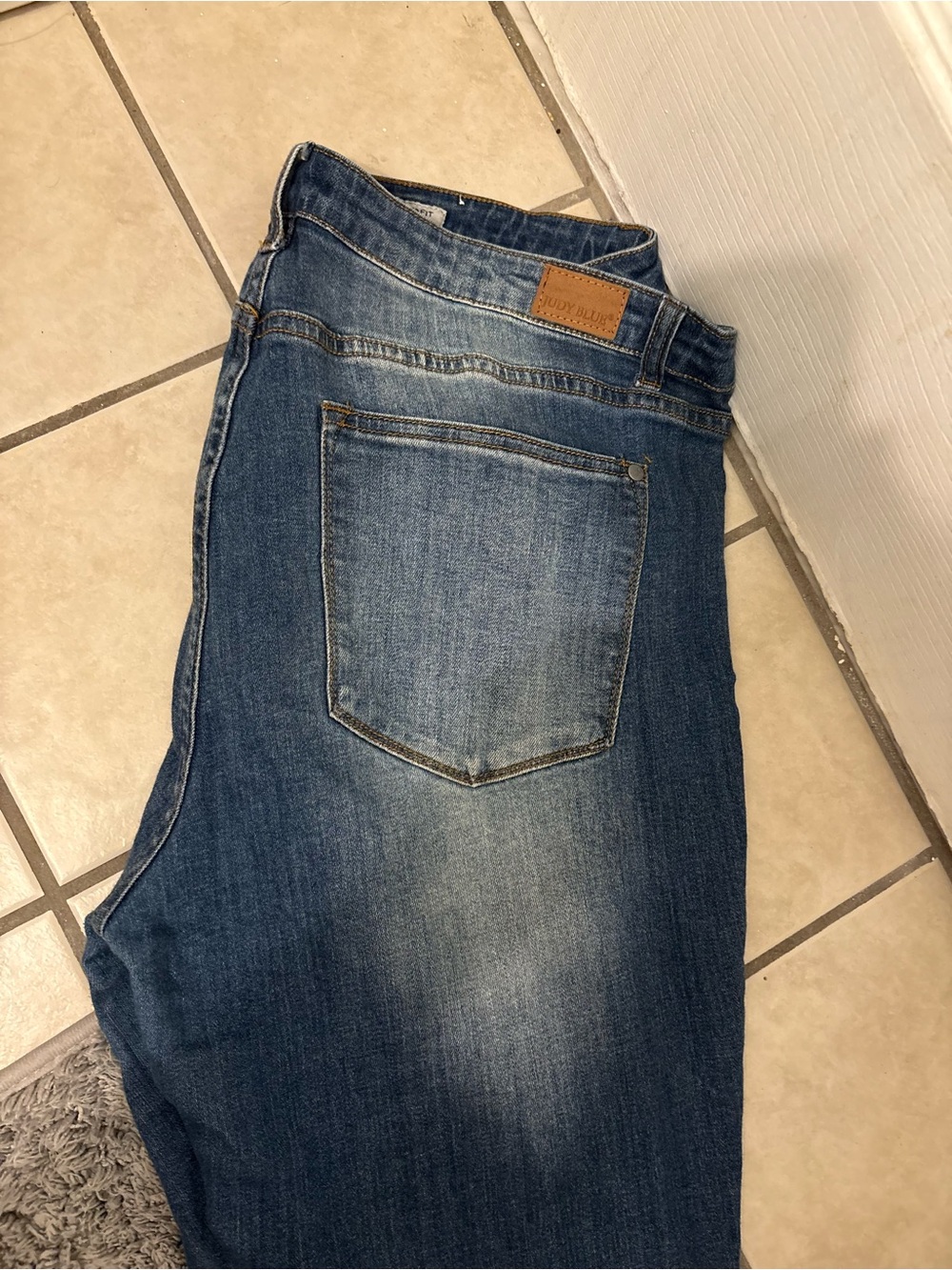 Classic Judy  Blue Denim Jeans with Back Pocket